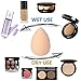 KEKU 2 Pack Silicone Makeup Sponge with 2 Pack Beauty Makeup Blender Set for Concealer Gel Foundation Liquid Creams Contouring Cosmetic Application