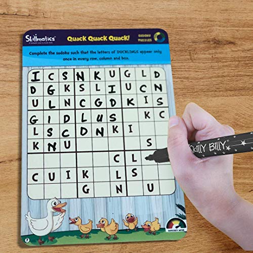 Skillmatics Educational Game Sudoku Puzzles Reusable Activity Mats