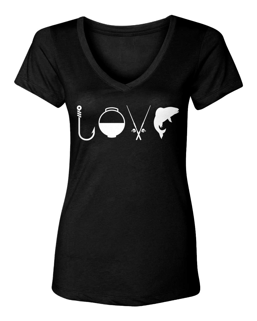 Love Fishing Gear Tackle Buoy Pole Bass T Shirt