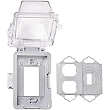 TayMac MM420C Single Gang Non-Metallic Weatherproof In-Use Cover, Clear