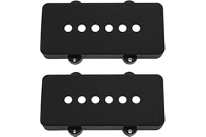 LT Easiyl 2pcs 51.3mm Pickup Covers Compatible with Fender Jazzmaster Guitars Black