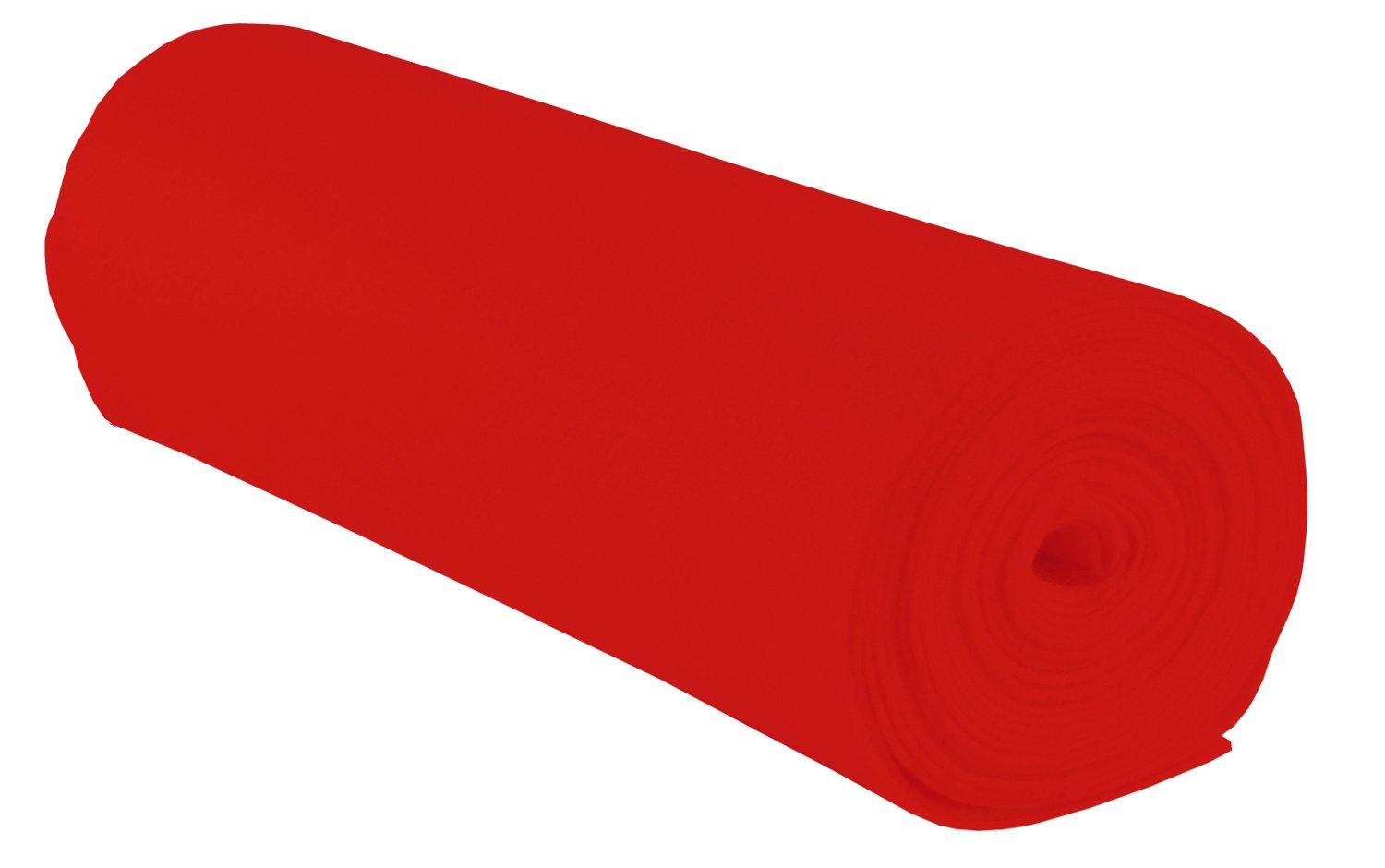 folia 520020 Craft Felt with Fine Wool Quality, 1 Roll Approx. 45 cm x 5 m, Bright Red, Adhesive Stain-Free Processing - Ideal for a Wide Range of Crafts