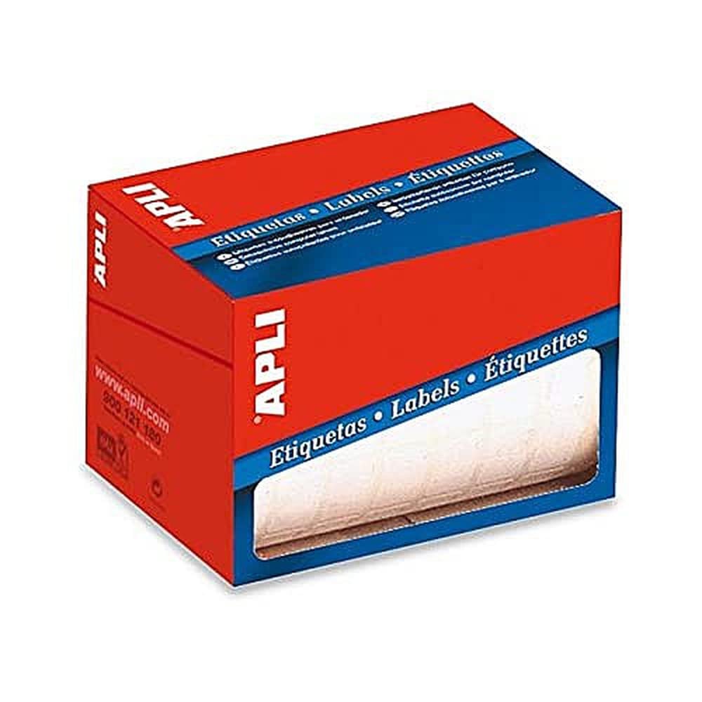 APLI 1671-Roll Permanent White Labels Ø 13.0 mm