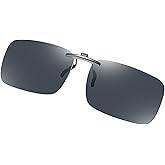 FF FRAZALA Polarized Clip On Sunglasses Anti Glare UV400 Non-flip Clip-on Sunglasses over Prescription Glasses