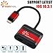 MANMAI Lightning iPhone 7 Adapter & Splitter, Hidoremi Double Lightning Headphone Audio & Charge for iPhone 7 / 7 Plus and Sync Data Compatible for iOS 10.3