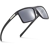 2020 VentiVenti Men’s Classic Style Square Polarized Sunglasses Plastic Lightweight Eyewear UV Protection For Driving