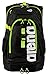arena Fastpack 2.1 Swim Backpack, Dark Grey / Acid Lime / White
