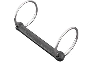 Weaver Leather Rubber Mouth Driving Bit, Black, 5"
