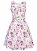 Women Vintage 1950s Spring Garden Party Dress for Women Sleeveless Rose Print