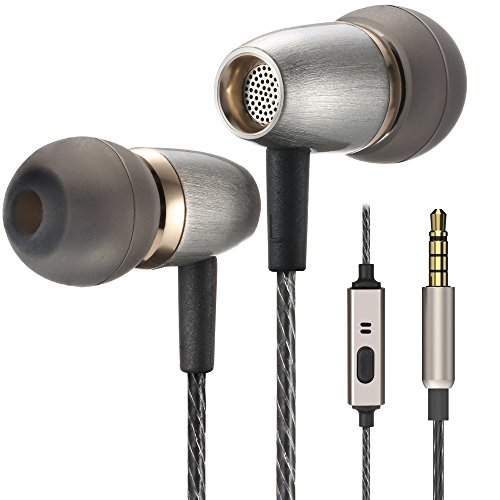Betron AX3 Earphones Noise Isolating in Ear Headphones Balanced Bass Driven Sound with Microphone for Apple iPhone, iPad, iPod, Samsung, Smartphones, Tablets, Mp3 Players