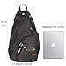 Larswon Sling Backpack, Sling Bag Laptop, Crossbody Bag Men, Shoulder Bags Black