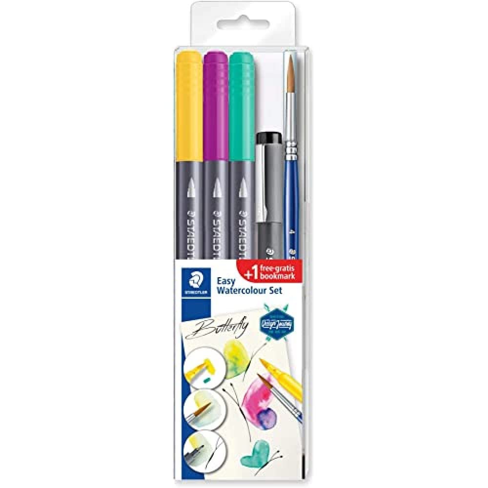 STAEDTLER Design Journey 3001STB5-3 easy watercolour set, butterfly