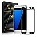 Wonshop Galaxy S7 Edge Screen Protector, 3D Tempered Glass with 9H Hardness Full Coverage Ultra HD Clear Anti-Bubble Scratch Proof Military Grade Screen Cover - Black