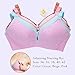 Anmengte Womens Seamless Push Up Nursing Bra Comfort Sleep Maternity Bralette (40, 04 (3 Pack))