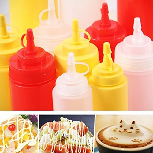 New Kitchen Plastic Squeeze Bottle Cruet Sauce Pot Cream Salad Dressing Bottles