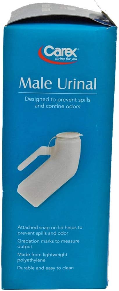 Carex Portable Urinal For Men - Male Urinal and Travel John - Plastic Urinal: Health & Personal Care