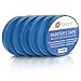 XFasten Blue Painters Tape 3/4 Inch Wide x 60 Yards 6-Pack, UV Residue-Free Blue Masking Tape for Clean Lines, Indoor and Outdoor Multi-Surface Use - Sharp Paint Lines for Walls, No Mess Easy Removal