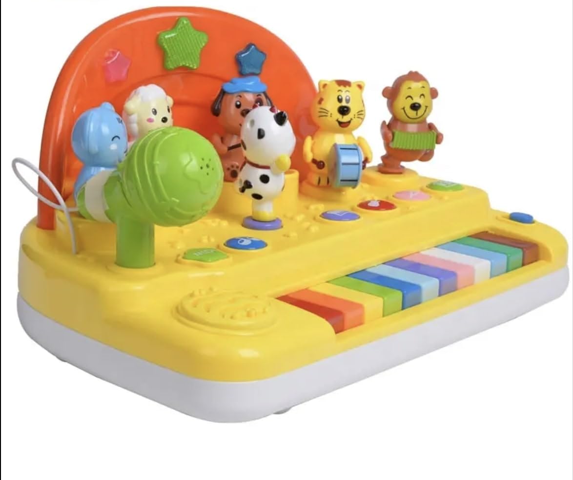 Photo 1 of Funny Cartoon Dancing Animals Kids Music Learning Piano Keyboard Toy