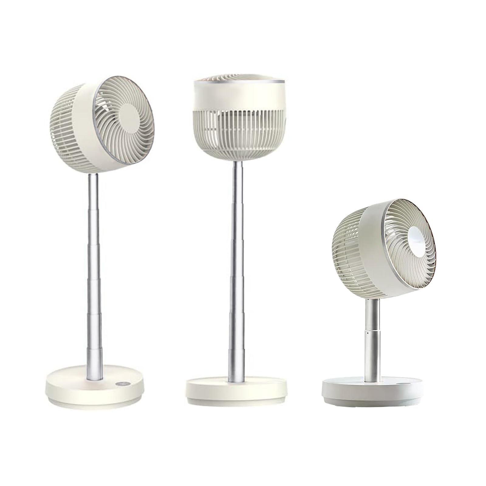 Photo 1 of ***FACTORY SEALED***AIRMATE Retractable Standing Fan, 11"-15" Height Adjustable, 7 Speeds, 80° Oscillating, Remote, 8H Timer, 2-in-1 Pedestal and Tabletop Fan for Bedroom, Home, Dorm, White