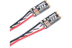 MEIVIFPV LANRC 35A ESC 2S-6S Brushless ESC Lipo BLHeli_S Electronic Speed Controller Support D-Shot 150/300/ 600 for FPV Racing Drone Multicopter Quadcopter 2PCS
