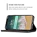 FLY HAWK iPhone 8, 5.8 inches, PU Leather Wallet Phone Case iPhone Case with Card Holder Kickstand Protective Flip Cover Black Cover
