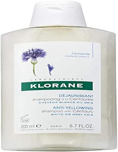Klorane Centaury Anti-Yellowing Shampoo Grey Blonde Hair 200ml