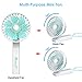 VersionTECH. Handheld Fan, Small Portable Personal Mini Desk Table Folding Fan with USB Rechargeable Battery Operated Electric Fan for Office Outdoor Sport Household Traveling Camping (white)