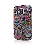 Radiant Z740 / Sonata 4G Case, MPERO SNAPZ Series Rubberized Case for ZTE Radiant Z740 / Sonata 4G - Black Paisley