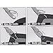 Valentine Men Adjustable Shirt Stays Holders Elastic Garter with Non-slip Locking Clamps 1 Pair (Black)