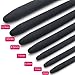 7 Pcs BDSM Super Long Smooth Silicone Urethral Sounds Mushroom Head Black Horse Eye Stick Insert urethral Rod Pull Beads