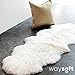 WaySoft Authentic New Zealand Sheepskin Area Rug, Versatile Fluffy Wool Cover in Multiple Sizes, Perfect for Bedrooms, Living Rooms, Chair Covers, or Motorcycle Seats