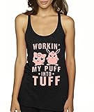 allwitty 1020 - Women's Tank-Top Workin My Puff Into Tuff Jigglypuff Wigglytuff Pokemon