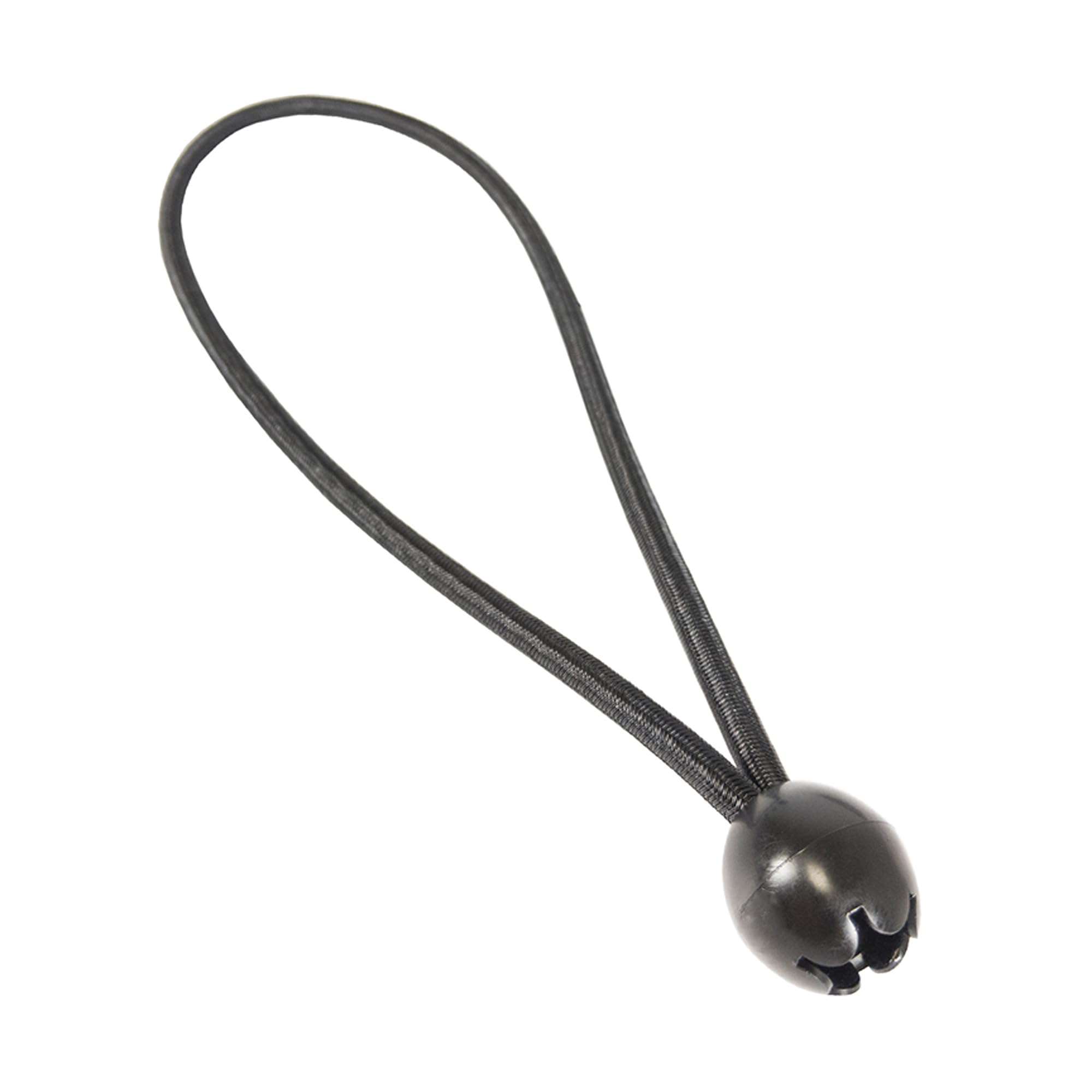 25 Pieces Elastic with Ball 180mm Ø 6mm Black | Expander Slings Rubber Ropes Tarpaulin tensioners Rubber Loops | Clamping Attachment with Universal Application