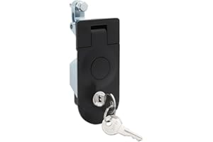 GRABLOOM Sealed Compression Latches Flush Mount Triggers Latches Zinc Alloy Sealed Adjustable Lever Hand Operated Compression Latches Flush Mount Compartment Door Triggers Latches, Black