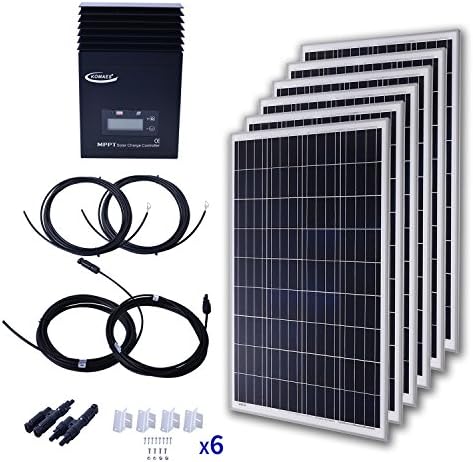 Komaes 600 Watts 12 Volts Polycrystalline Solar Starter Kit