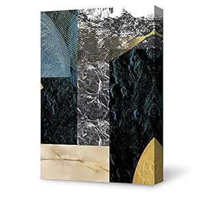 Canvas Wall Art for Living Room,Bedroom Home Artwork Marble Texture Painting Ready to Hang - 12x18 inches