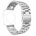 EloBeth Compatible with Apple Watch Bands Series 4 3 2 1 iWatch Band 40mm 38mm Men Stainless Steel Metal Band (38mm&40mm Sliver)