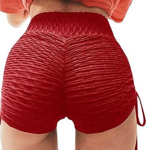 chimikeey Womens Butt Lift High Waist Ruched Workout Yoga Gym Shorts Leggings