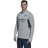 adidas MEN'S ARSENAL FC 2022/2023 TRAINING TOP (CLEAR ONIX, Small)