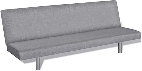 vidaxl sofa cama salon oficina gris claro asiento sillon mueble lounge banco