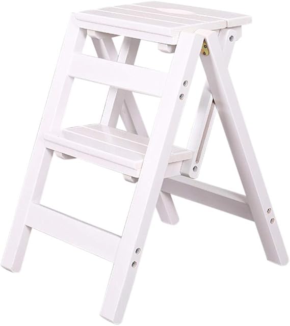 escalera de madera Taburete de Paso Escaleras de doble propósito