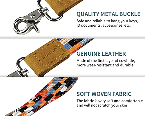 Wrist Lanyard for Keys, RopeTon Hand Wrist Lanyard Keychain Holder Wristlet Strap for Keys, Wallet,ID Badge,Camera and Cell Mobile Phone (A)