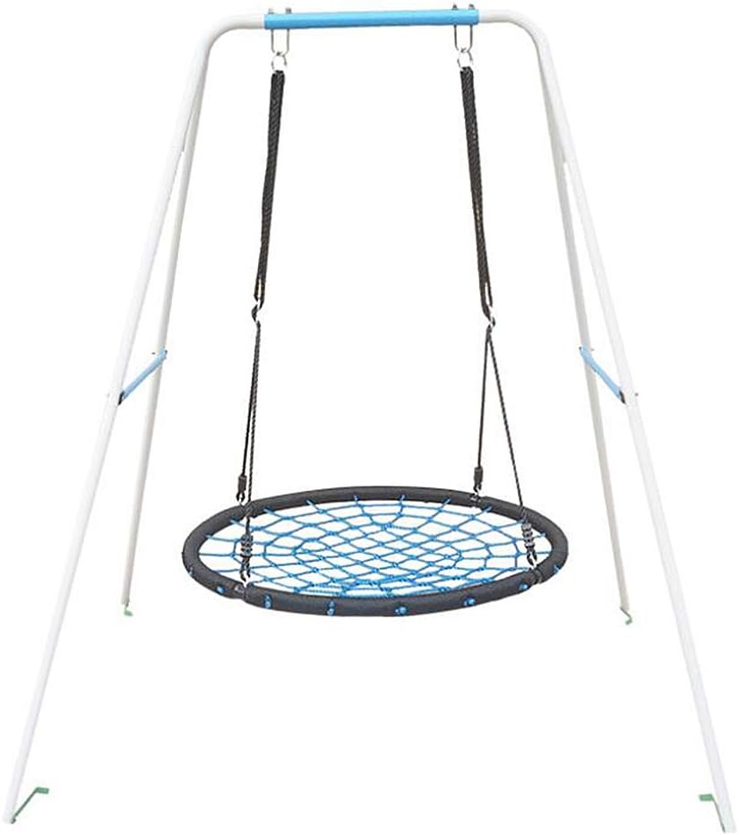 YDD Outdoor Swing, Giant Round  Tree Net Swing with Swing Set