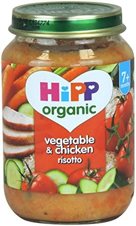 HiPP Organic - Baby Food 7+ Months - Vegetable & Chicken Risotto - 190g (Case of 6)