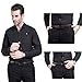 Leather Belt for Men - Automatic Buckle Ratchet Slide Holeless - Long 50