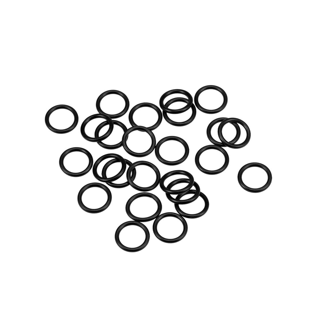 TA-VIGOR 25Pcs Nitrile Rubber O-Rings, 11.5mm OD 8.5mm ID 1.5mm Width Rubber Washers Spacer O-Rings Gasket kit, Metric Sealing Gasket for Hose, Faucet, Automotive, Plumbing