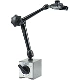 Noga DG61003 Regular Duty Dial Gage Holder Mag Base w/Metal Fine Adjust | 176 LBS , Articulating Arm, Magnetic Base, V Step, Fine Adjustment