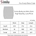 Bodycon Above Knee Pencil Skirt for Women Short Cotton Stretchy Mini Skirt (Black, Large)