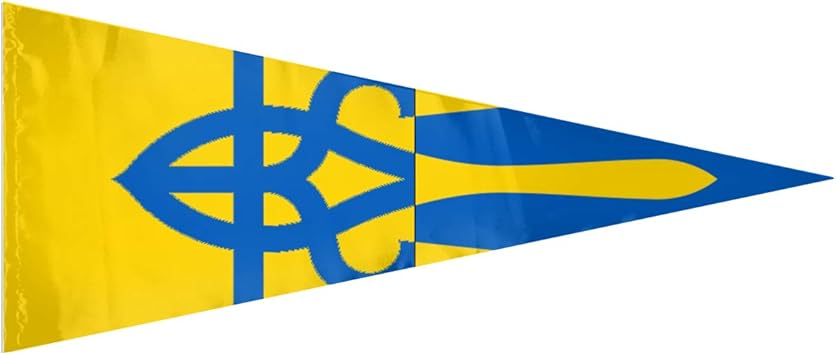 Amazon Com Zzataa Ukrainian Flag Triangle Flag House Garden Flag