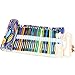 Damero Canvas Pencil Wrap case, Pencils Roll Hold For 72 Colored Pencils (NO Pencils included), Color Fish, 72 Holes